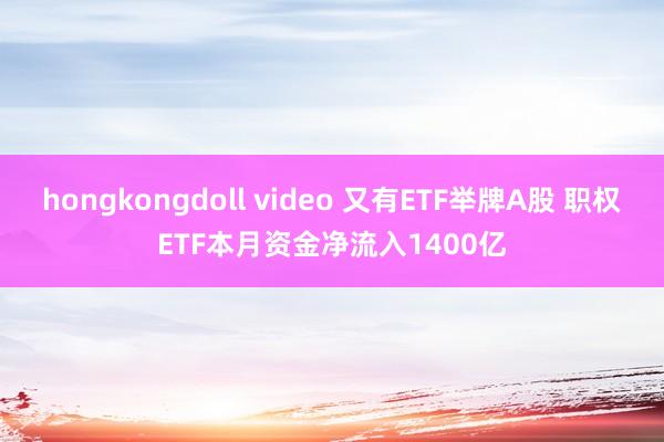 hongkongdoll video 又有ETF举牌A股 职权ETF本月资金净流入1400亿